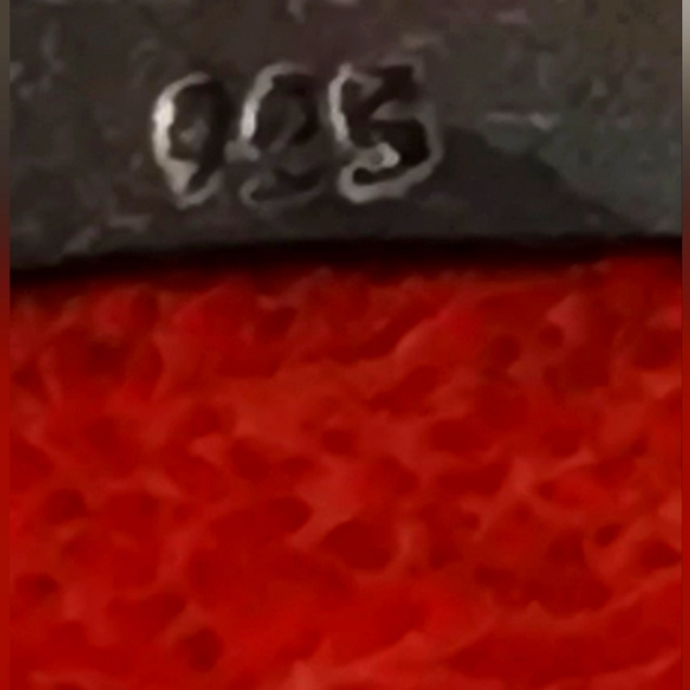 Vintage Sterling Silver Red Sponge Coral Necklace - Picture 5 of 7